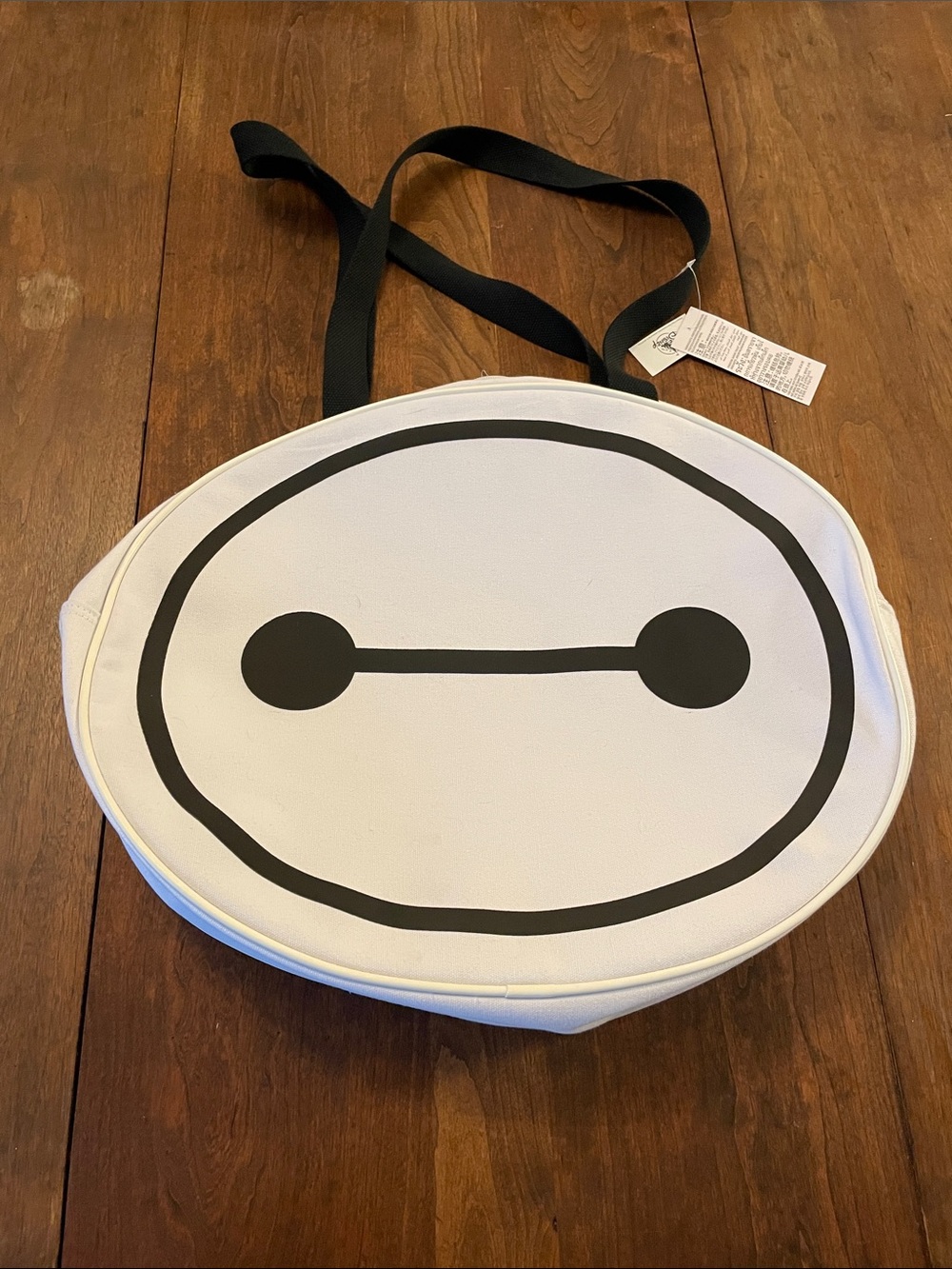 White Baymax Face Crossbody Bag - tote Bags